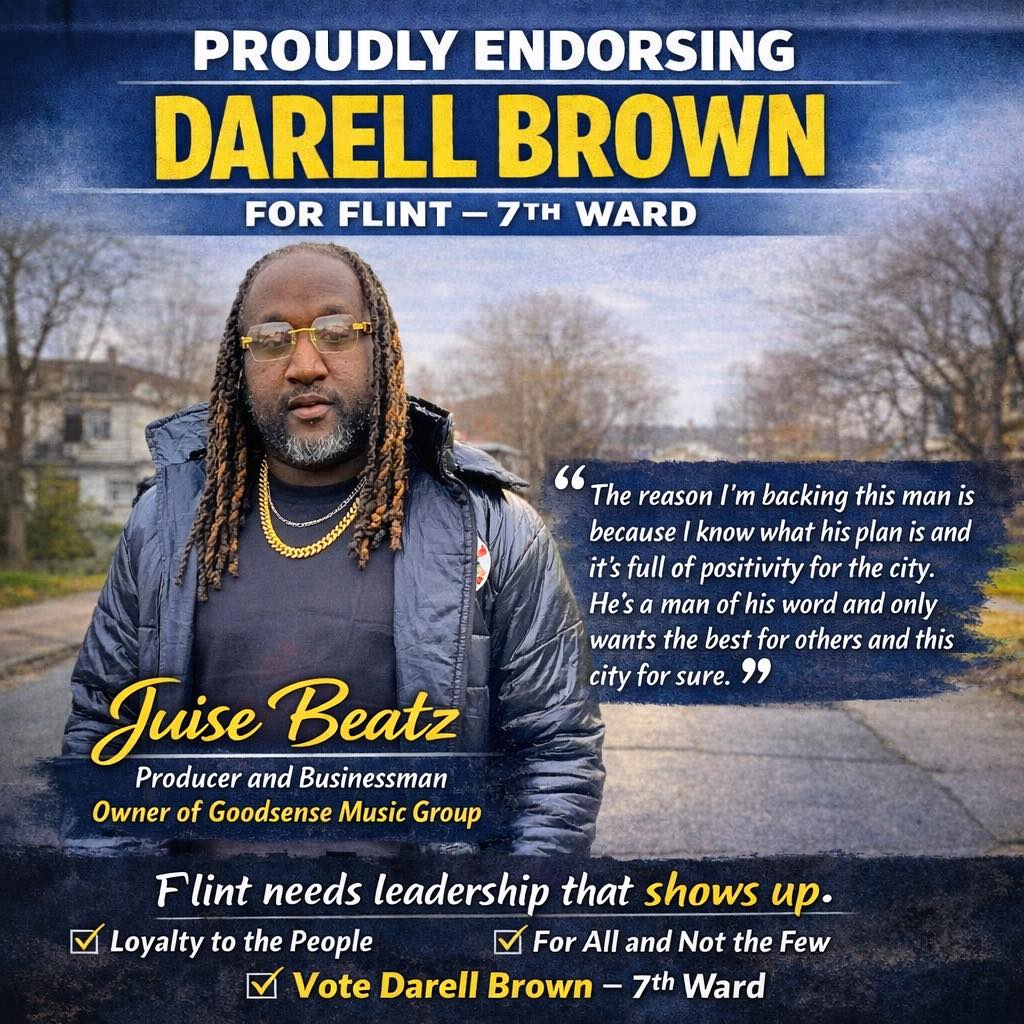 Flint resident backing Darell Brown for City Council