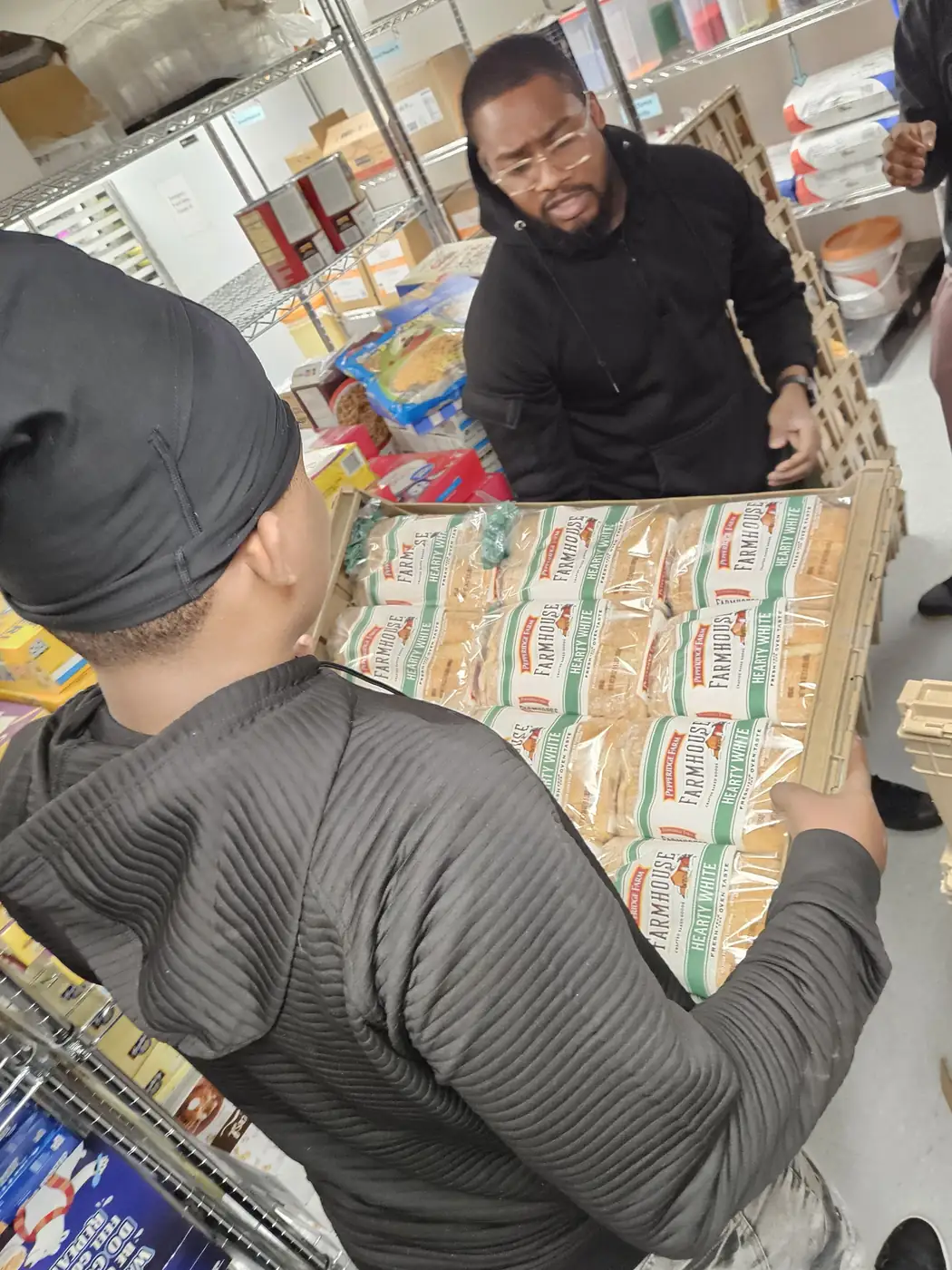 Darell Brown organizing community resources and materials