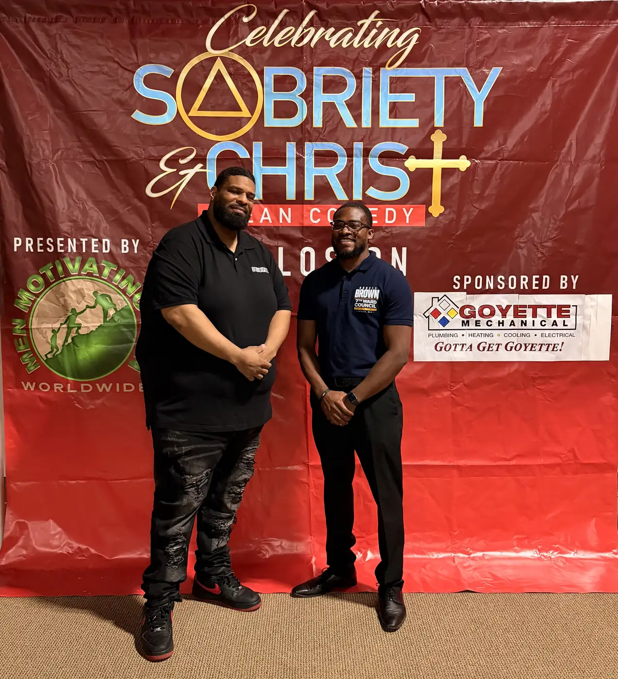 Darell Brown attending a community celebration