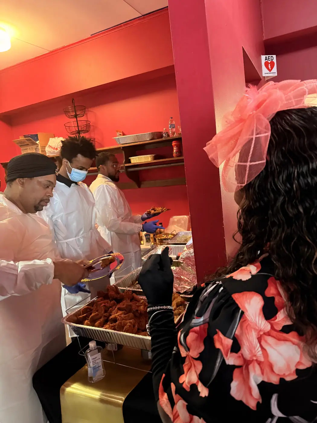 Darell Brown supporting a community food service program