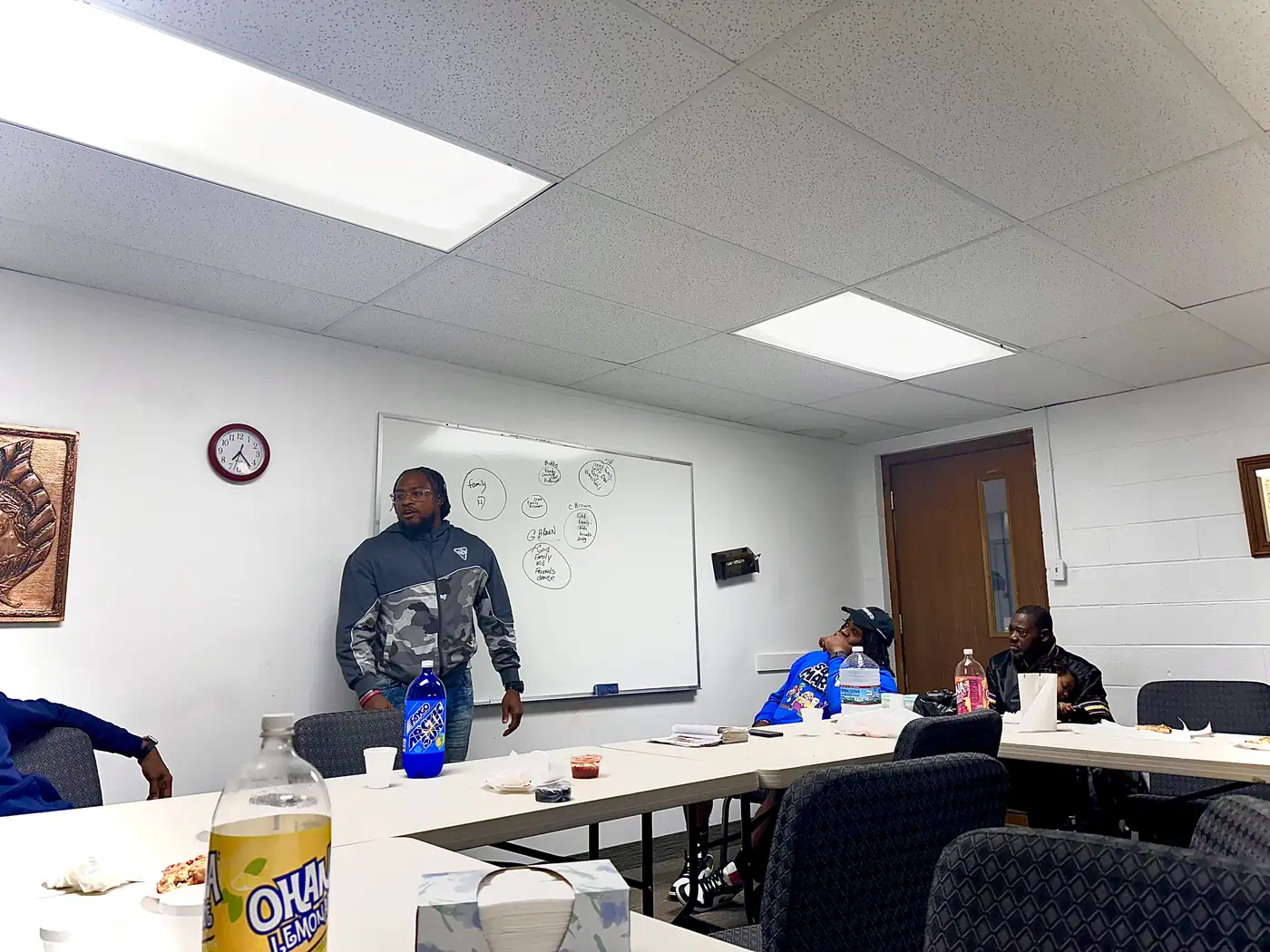 Darell Brown delivering a community presentation