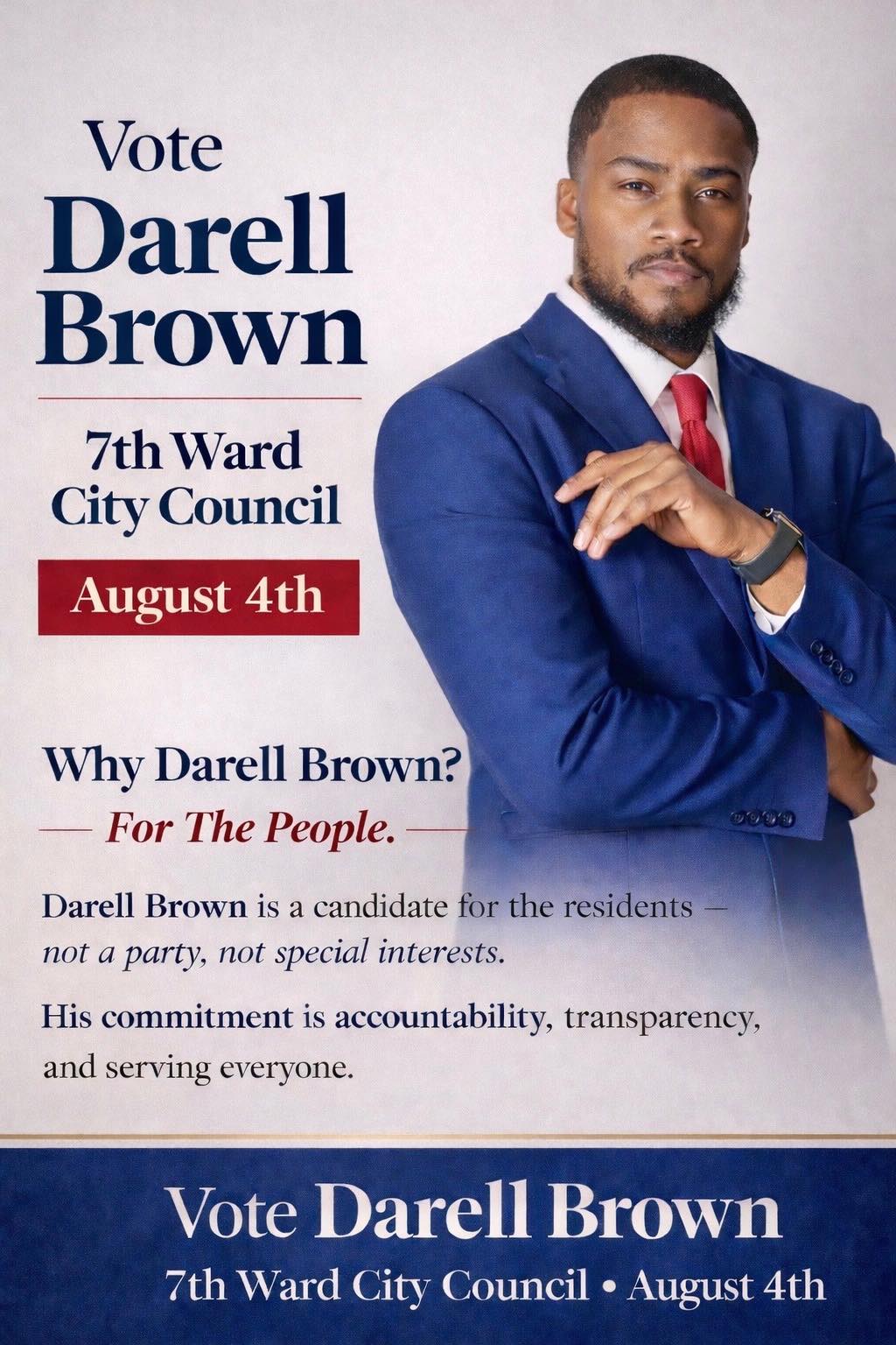 Darell Brown — Candidate for Flint 7th Ward City Council